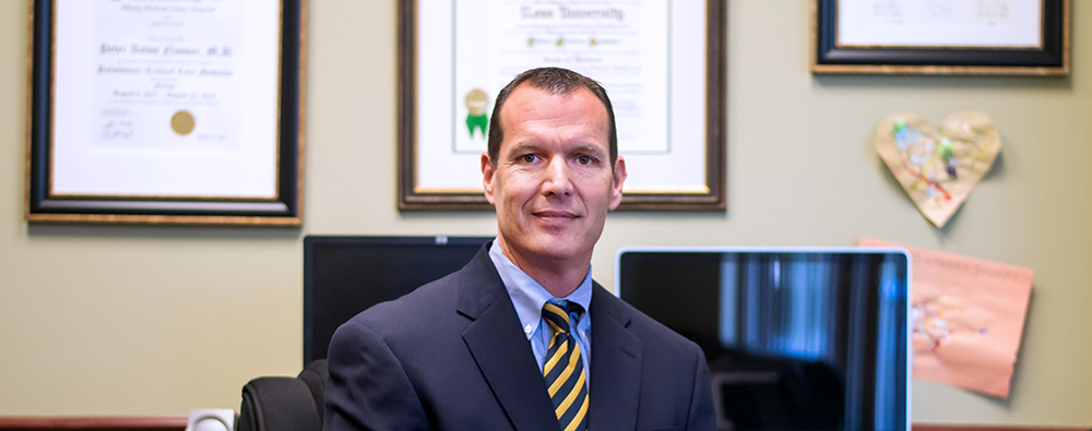 Dr. Peter Nassar in his office