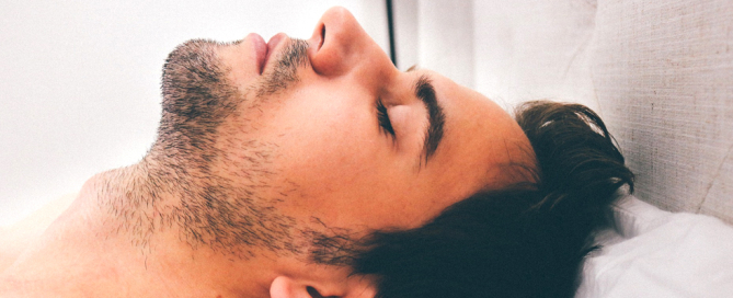 man asleep